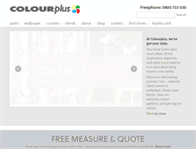 Tablet Screenshot of colourplus.co.nz